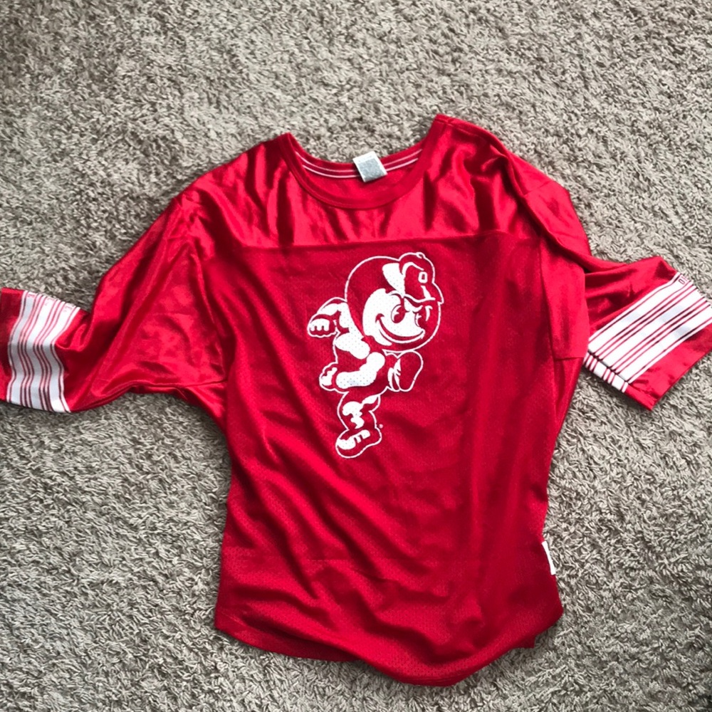 PINK Ohio state mesh jersey